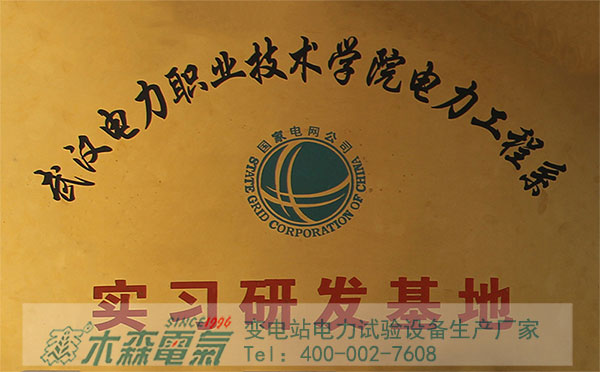 武汉市木森电气有限公司是 武汉电力职业技术学院电力工程系实习研发基地